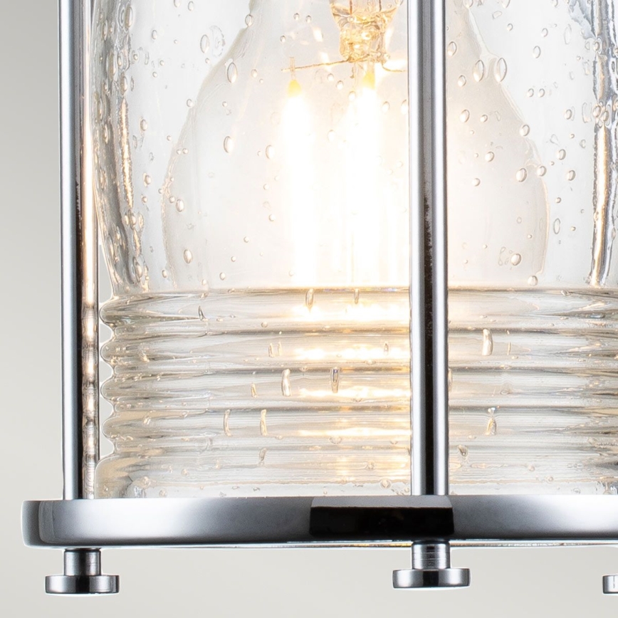 Quintiesse - Aplica de perete pentru exterior ASHLAND BAY 1xE27/60W/230V IP44 crom lucios
