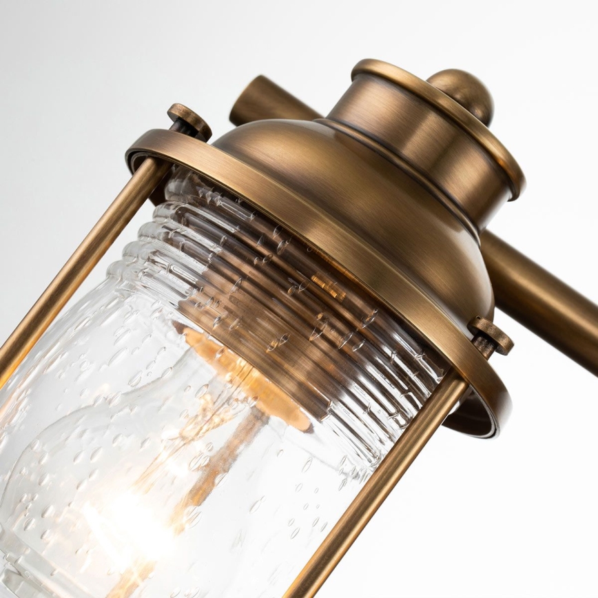 Quintiesse - Aplică de perete pentru exterior ASHLAND BAY 3xE27/60W/230V IP44, finisaj bronz