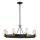 Quintiesse - Candelabru pe tijă SILAS 8xE27/60W/230V Ø 82,9 cm negru/auriu
