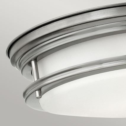 Quintiesse - Plafonieră de exterior HADRIAN 2xE27/40W/230V Ø 30,5 cm IP44 crom mat