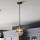 Quintiesse - Lampă suspendată de exterior pe tijă TRIOCENT 1xE27/40W/230V Ø 24 cm IP44 bronz