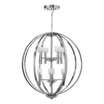 Quintiesse - Lustră LED pe cablu MONDO 8xG9/3W/230V Ø 71,3 cm crom lucios
