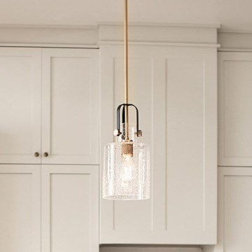 Quintiesse - Lustră pe tijă KITNER 1xE27/60W/230V Ø 18 cm auriu/negru