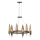 Quintiesse - Lustră suspendată pe cablu WILLOW, 6 x E14 / 40W / 230V, Ø 61 cm, auriu/negru