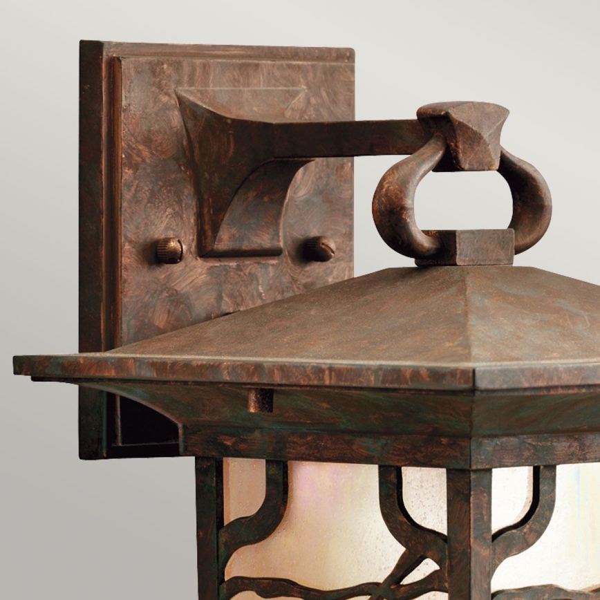 Quintiesse - Aplică de perete exterior MORRIS M 1xE27/60W/230V IP44 bronzată