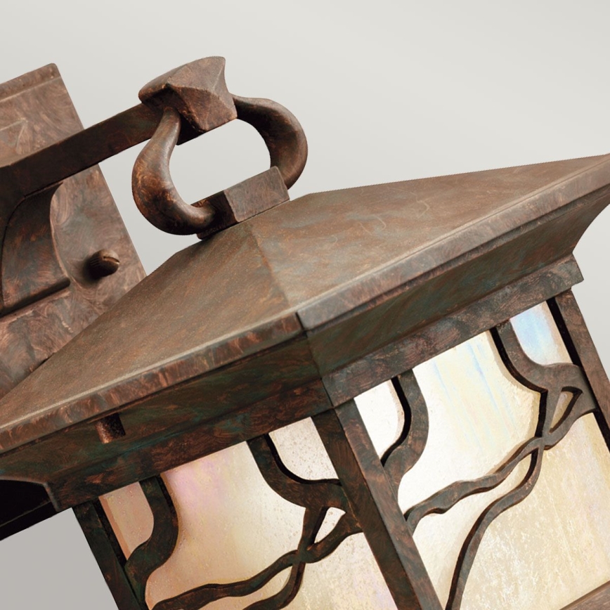 Quintiesse - Aplică de perete exterior MORRIS M 1xE27/60W/230V IP44 bronzată