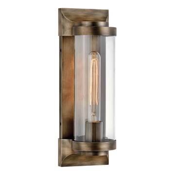 Quintiesse PEARSON M - Aplică de perete pentru exterior, 1xE27/60W/230V, IP44, bronz
