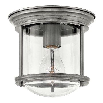 Quintiesse - Plafonieră de exterior HADRIAN 1xE27/60W/230V Ø 19,6 cm IP44 crom mat