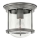 Quintiesse - Plafonieră de exterior HADRIAN 1xE27/60W/230V Ø 19,6 cm IP44 crom mat