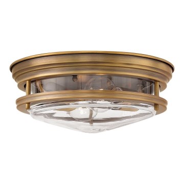 Quintiesse - Plafonieră de exterior HADRIAN 2xE27/40W/230V Ø 30,5 cm IP44 bronz