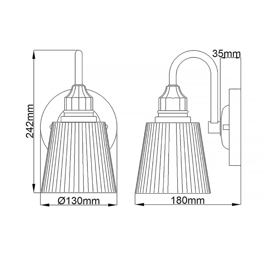 Quintiesse - Aplică de perete LED pentru baie ADDISON 1xG9/3W/230V IP44 crom lucios