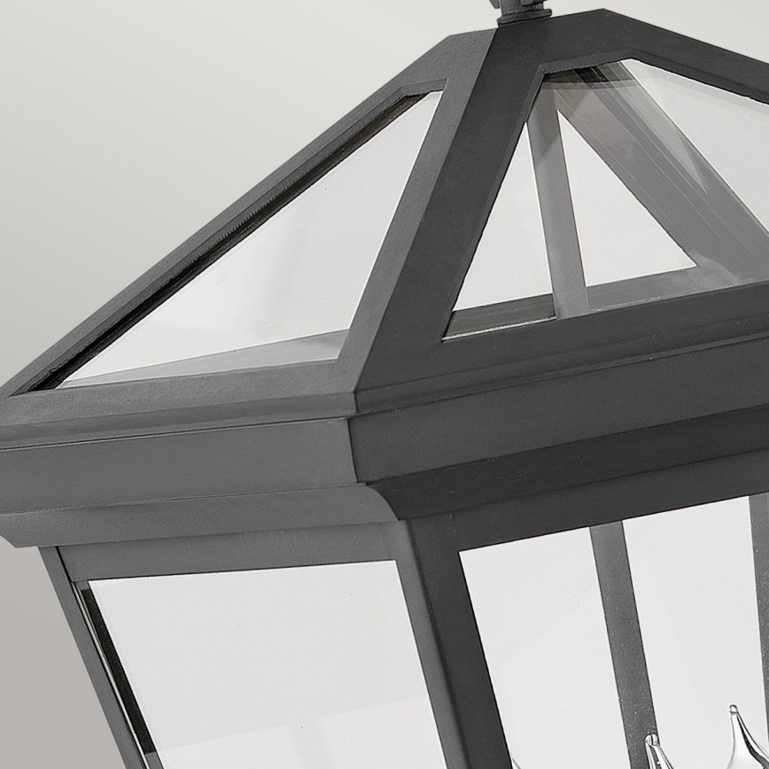 Quintiesse - Aplica de perete pentru exterior ALFORD L 3xE14/40W/230V IP44, neagră