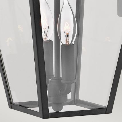 Quintiesse - Aplica de exterior ALFORD M 2xE14/40W/230V IP44, neagră