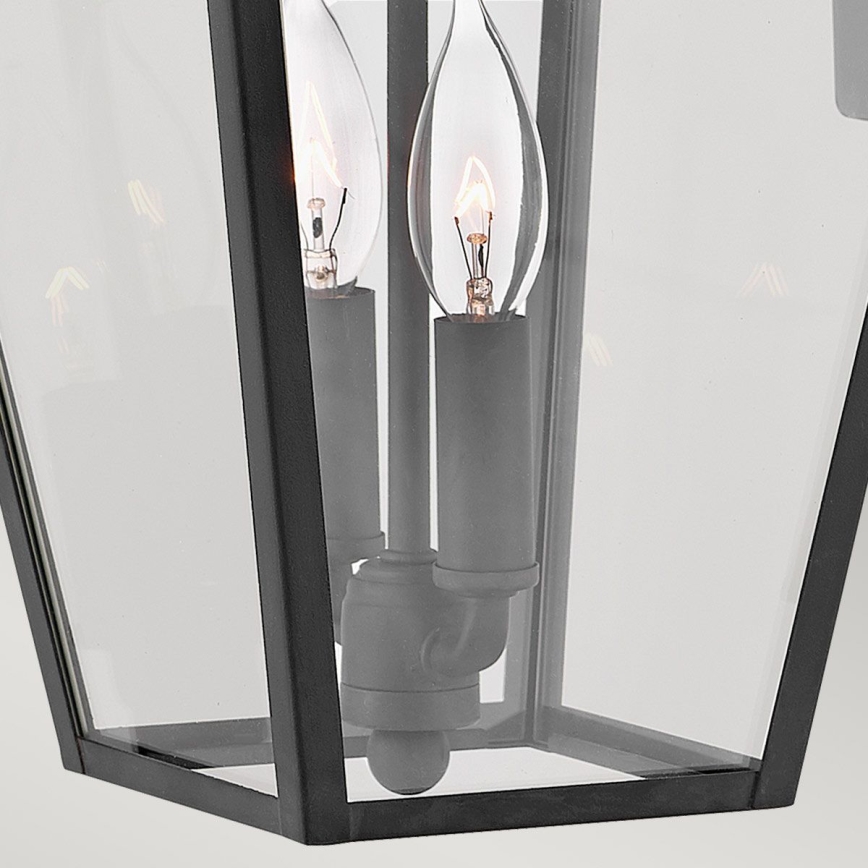 Quintiesse - Aplica de exterior ALFORD M 2xE14/40W/230V IP44, neagră