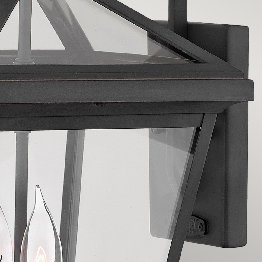 Quintiesse - Aplica de exterior ALFORD M 2xE14/40W/230V IP44, neagră