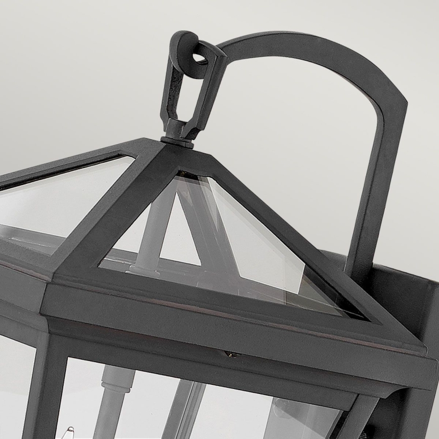 Quintiesse - Aplică de perete pentru exterior ALFORD S, 2x E14, max. 40 W, 230 V, IP44, neagră