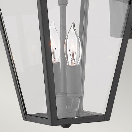 Quintiesse - Aplică de perete pentru exterior ALFORD S, 2x E14, max. 40 W, 230 V, IP44, neagră