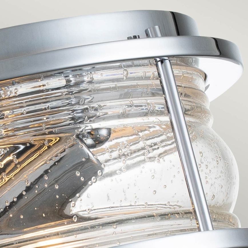 Quintiesse - Plafonieră de baie ASHLAND 2xE27/60W/230V Ø 30,5 cm IP44 crom lucios