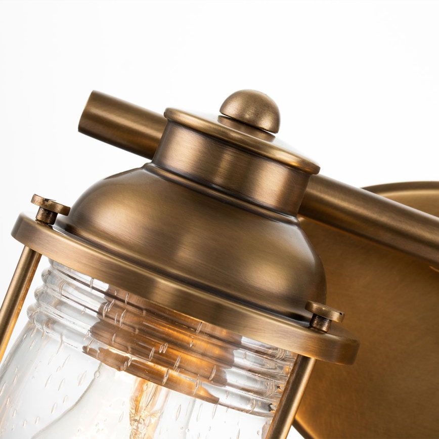 Quintiesse - Lampă de perete pentru baie ASHLAND BAY 2xE27/60W/230V IP44 bronz