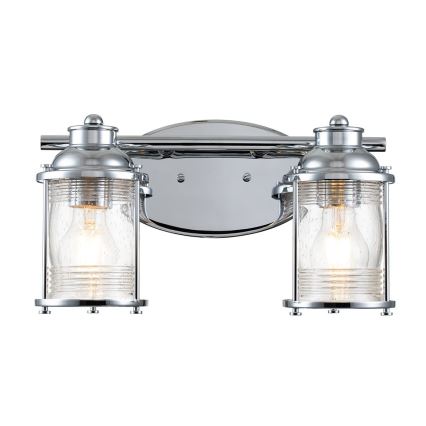 Quintiesse - Aplica de exterior ASHLAND BAY, 2xE27/60W/230V, IP44, crom lucios
