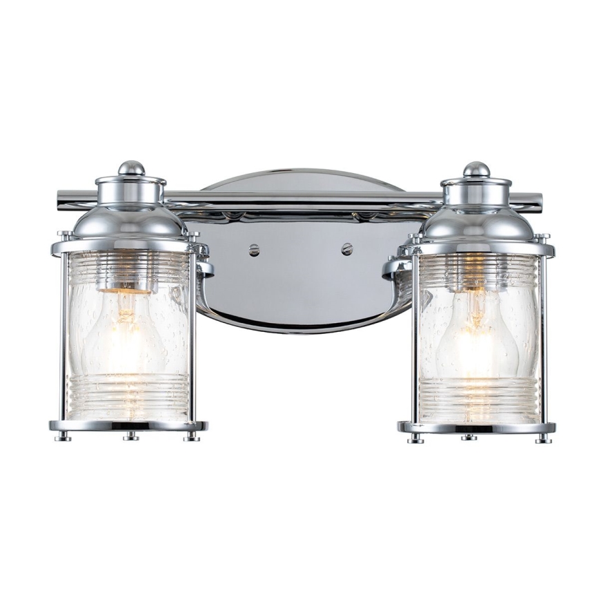 Quintiesse - Aplica de exterior ASHLAND BAY, 2xE27/60W/230V, IP44, crom lucios