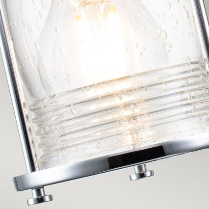 Quintiesse - Aplica de exterior ASHLAND BAY, 2xE27/60W/230V, IP44, crom lucios
