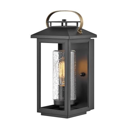 Quintiesse - Aplica de perete pentru exterior ATWATER S 1xE27/60W/230V IP44 negru