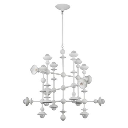 Quintiesse - Candelabru pe tijă CADENCE, 18xE14/40W/230V, alb