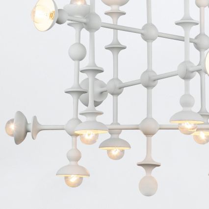 Quintiesse - Candelabru pe tijă CADENCE, 18xE14/40W/230V, alb