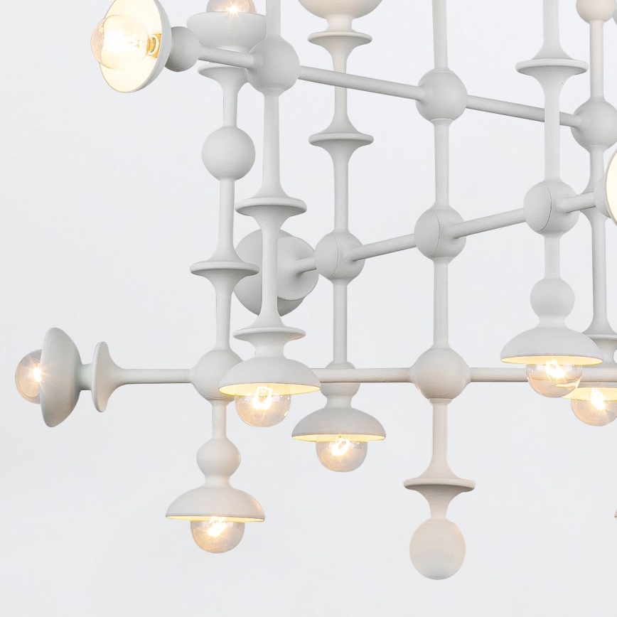 Quintiesse - Candelabru pe tijă CADENCE, 18xE14/40W/230V, alb