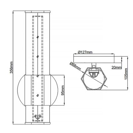 Quintiesse - Lampă LED de perete pentru baie FACET, 12W/230V, IP44, finisaj auriu
