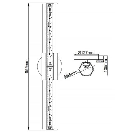 Quintiesse - Aplică LED de baie FACET 2xLED/12W/230V IP44 aurie
