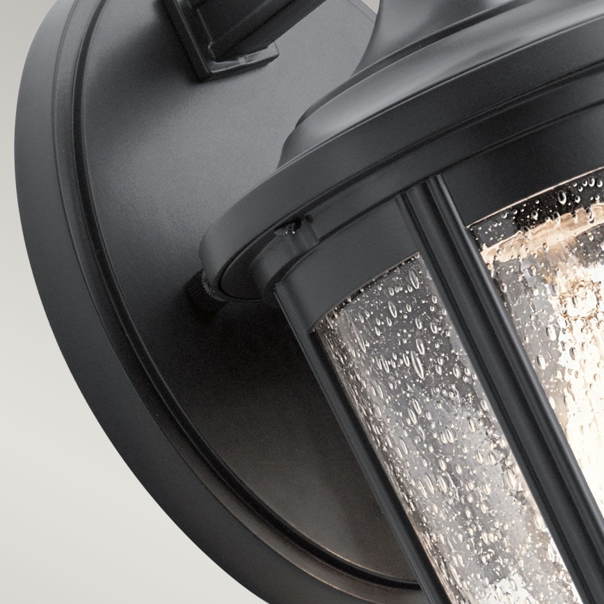 Quintiesse - Aplica de perete pentru exterior FAIRFIELD M, 1xE27/60W/230V, IP44, negru