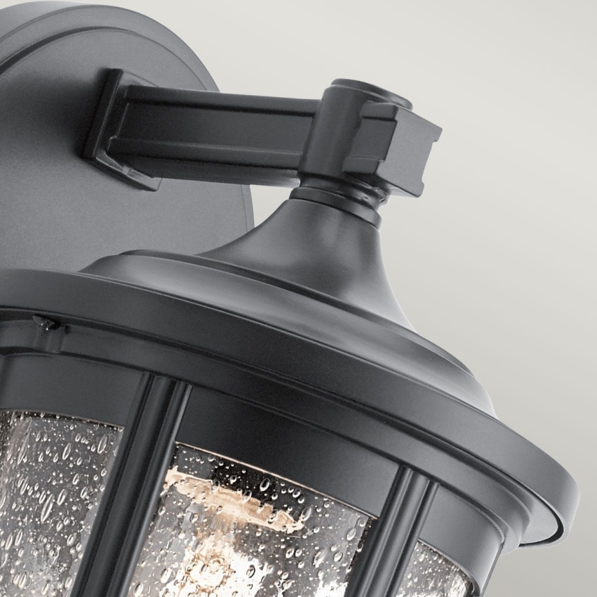 Quintiesse - Aplica de perete pentru exterior FAIRFIELD M, 1xE27/60W/230V, IP44, negru