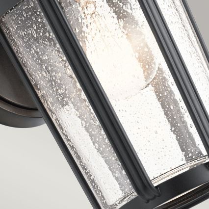 Quintiesse - Aplica de perete pentru exterior FAIRFIELD M, 1xE27/60W/230V, IP44, negru