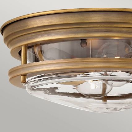 Quintiesse - Plafonieră de exterior HADRIAN 2xE27/40W/230V Ø 30,5 cm IP44 bronz