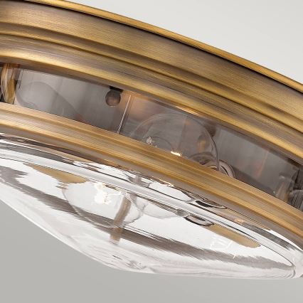 Quintiesse - Plafonieră de exterior HADRIAN 2xE27/40W/230V Ø 30,5 cm IP44 bronz