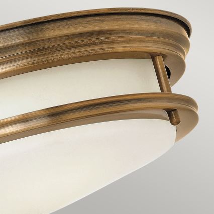 Quintiesse - Lampă de tavan pentru exterior HADRIAN 2xE27/40W/230V Ø 30,5 cm IP44 culoare bronz