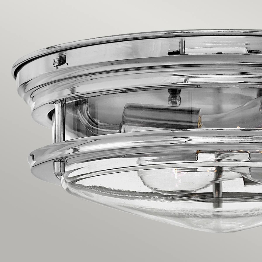 Quintiesse - Plafonieră de exterior HADRIAN, 2xE27/40W/230V, Ø 27,8 cm, IP44, crom lucios
