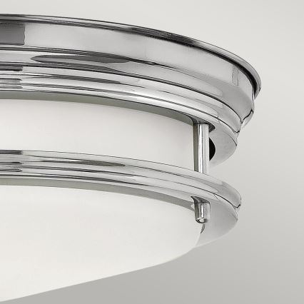 Quintiesse - HADRIAN, plafonieră de exterior, 2xE27/40W/230V, Ø 27,8 cm, IP44, crom lucios