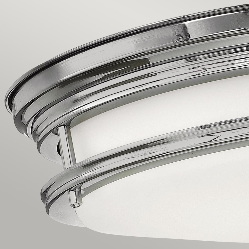 Quintiesse - HADRIAN, plafonieră de exterior, 2xE27/40W/230V, Ø 27,8 cm, IP44, crom lucios