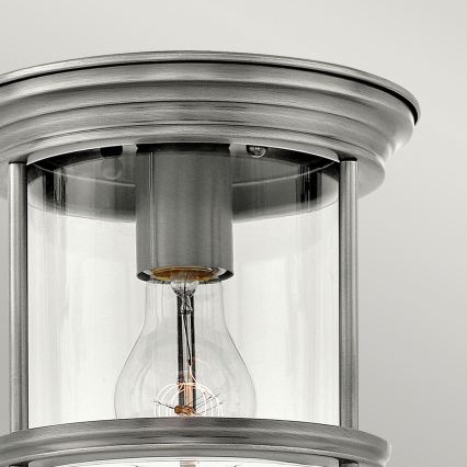 Quintiesse - Plafonieră de exterior HADRIAN 1xE27/60W/230V Ø 19,6 cm IP44 crom mat