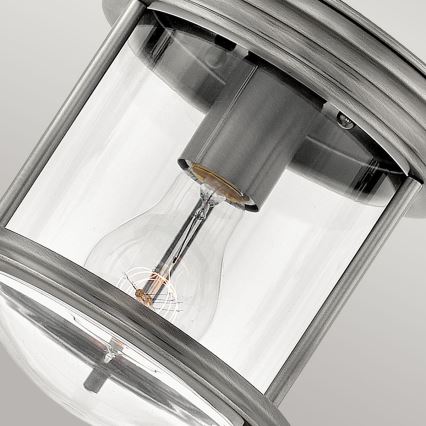 Quintiesse - Plafonieră de exterior HADRIAN 1xE27/60W/230V Ø 19,6 cm IP44 crom mat