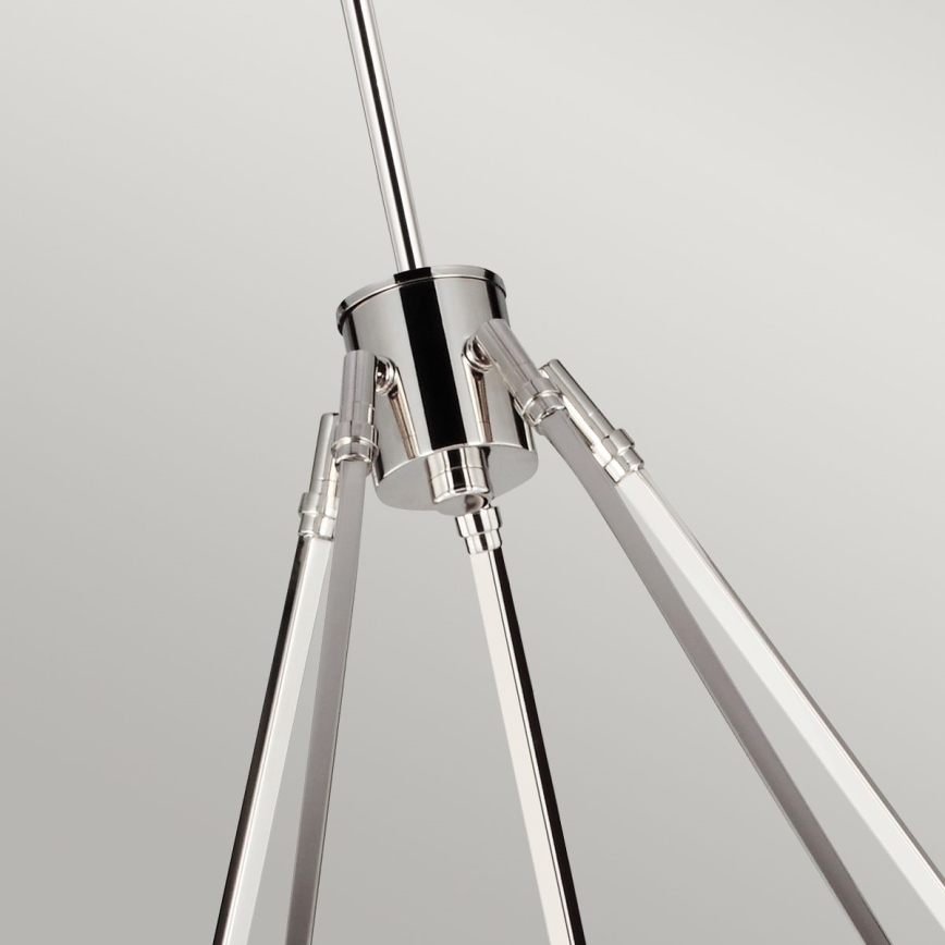 Quintiesse - Lustră pe tijă HARPER 5xE14/60W/230V, diam. 77,5 cm, crom lucios/fumuriu