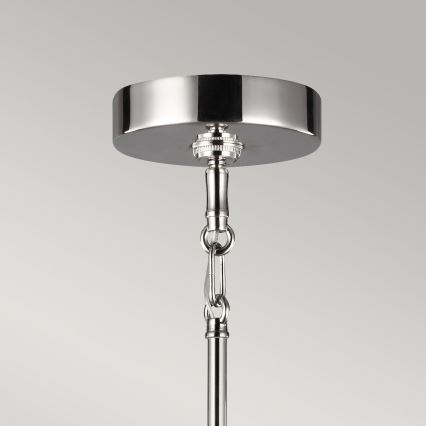 Quintiesse - Candelabru pe tijă HARPER 7xE14/60W/230V Ø 81,3 cm crom lucios/fumuriu
