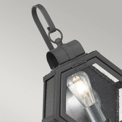 Quintiesse - Aplică de perete pentru exterior HEATH M 1xE27/60W/230V IP44, neagră