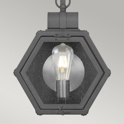 Quintiesse - Aplică de perete pentru exterior HEATH M 1xE27/60W/230V IP44, neagră