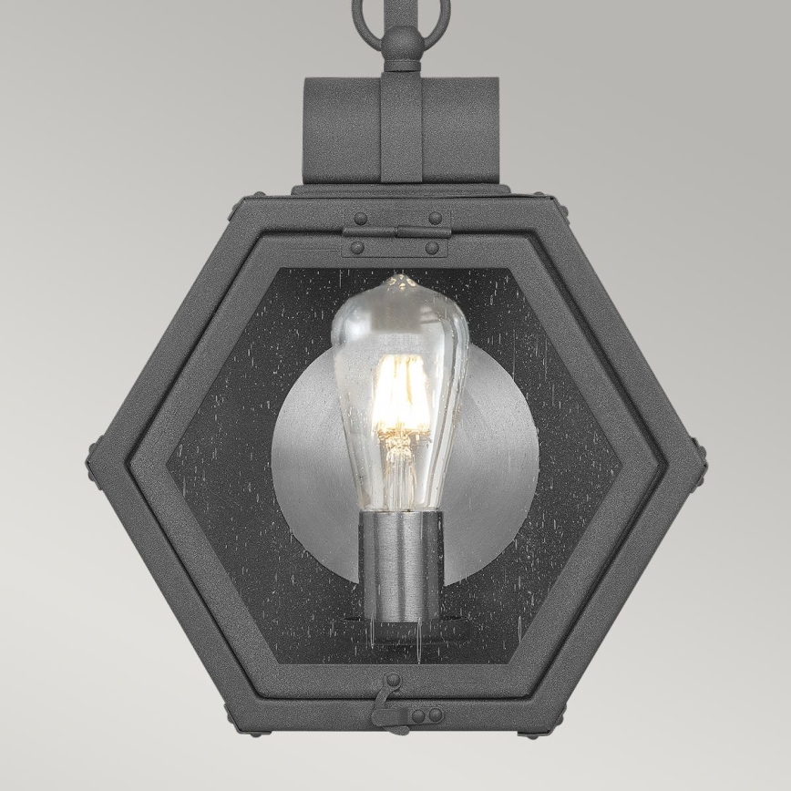 Quintiesse - Aplică de perete pentru exterior HEATH M 1xE27/60W/230V IP44, neagră