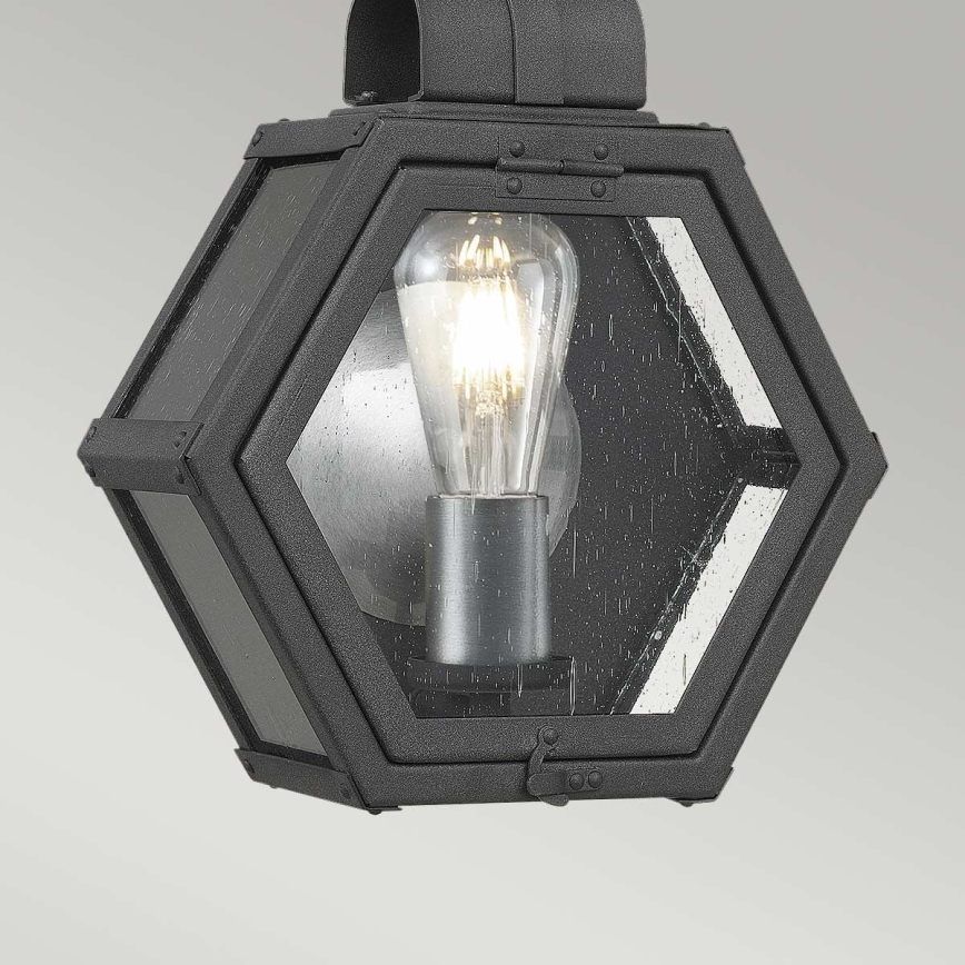 Quintiesse - Aplica de perete pentru exterior HEATH S 1xE27/60W/230V IP44 negru