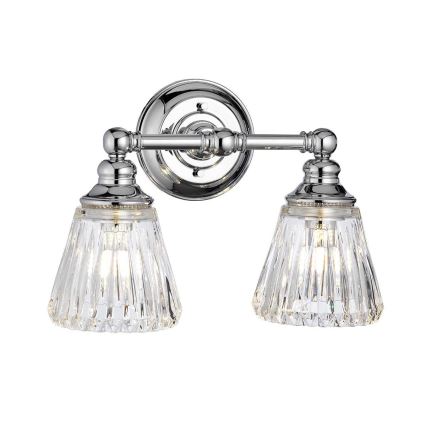 Quintiesse - Aplică LED de perete pentru baie KEYNES 2xG9/3W/230V IP44 crom lucios